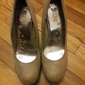 Tan Brash Wedge Shoes